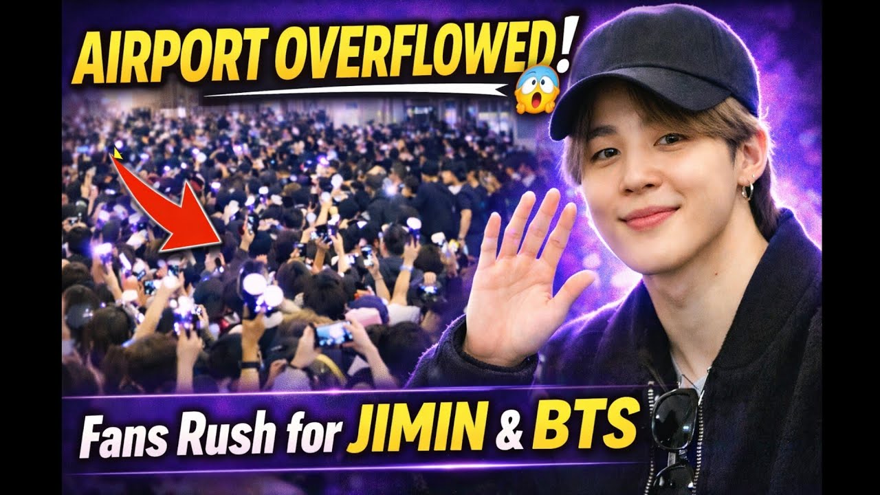 Viral: Incheon Overflows! Fans Flood the Airport to Welcome Park Jimin and BTS😱😱😱