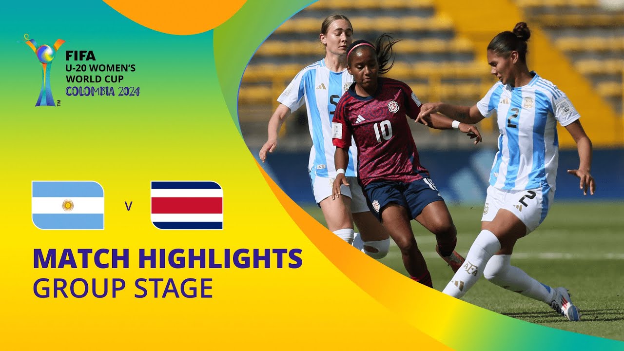 Argentina v Costa Rica | FIFA U-20 Women's World Cup Colombia 2024 | Match Highlights