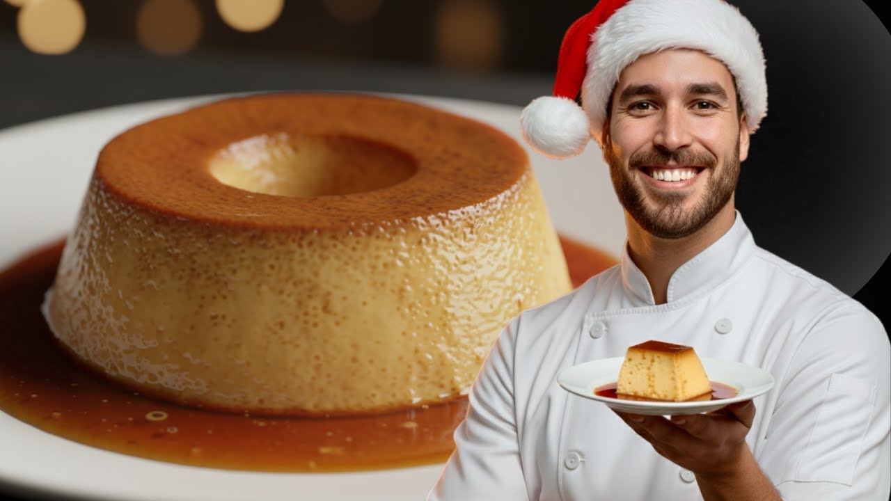 MELHOR RECEITA DE PUDIM DE LEITE CONDENSADO de NATAL que Derrete na Boca