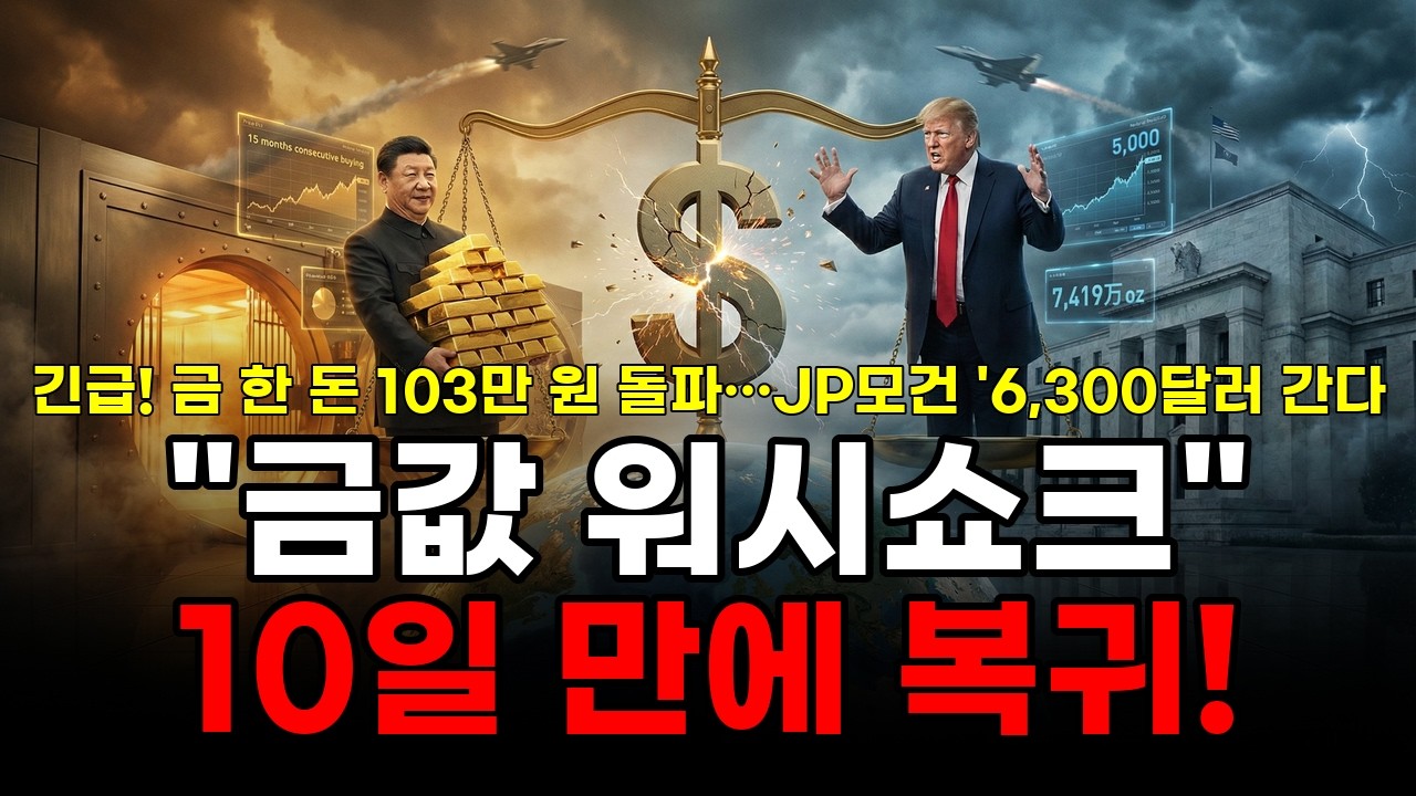 금값 5,083달러 돌파! 열흘 만에 폭락 삼킨 역대급 반등