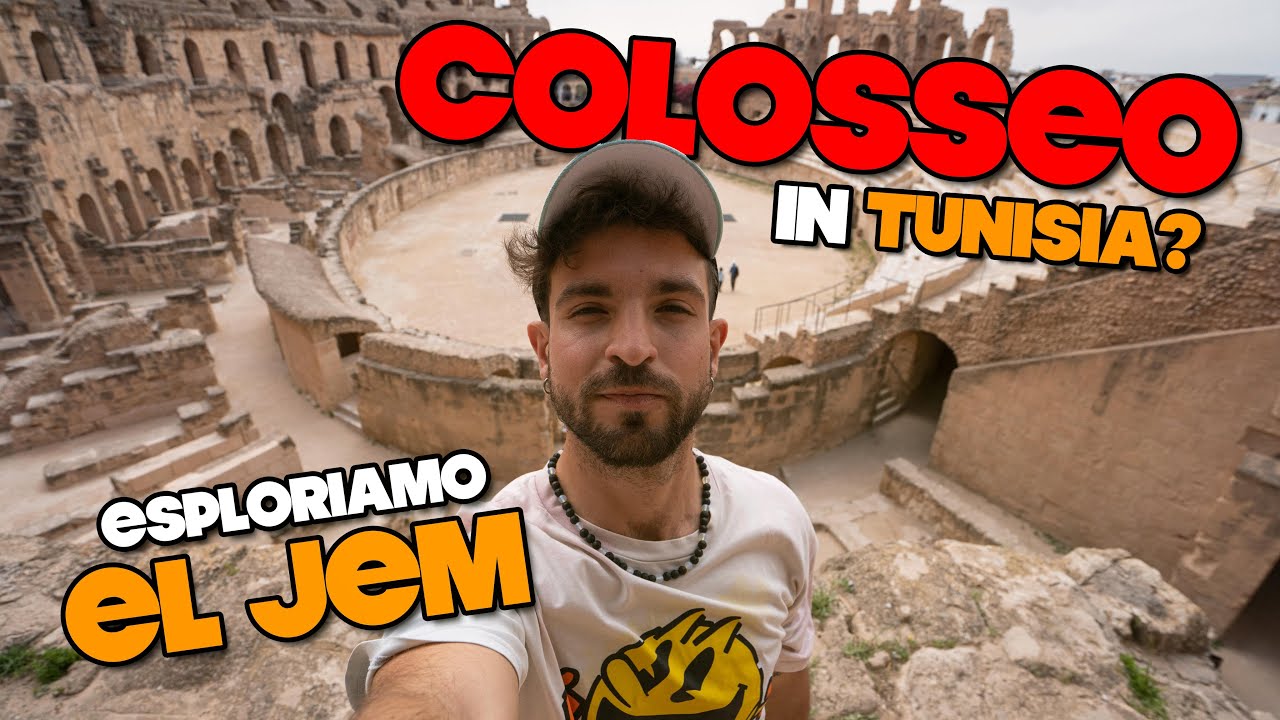 TUNISIA 🇹🇳 Non credevo ci fosse un COLOSSEO qui! 😱 El Jem, anfiteatro romano incredibile