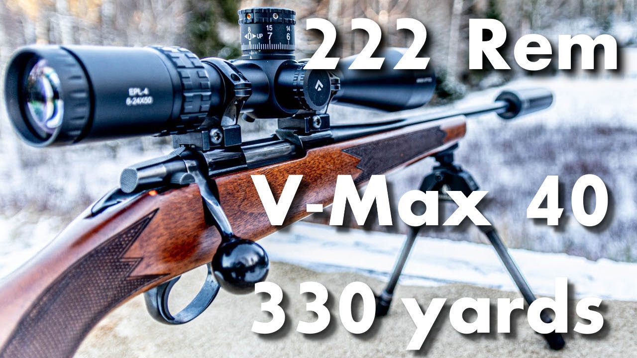 222 Remington, V-Max 40 гран, группа 330 ярдов