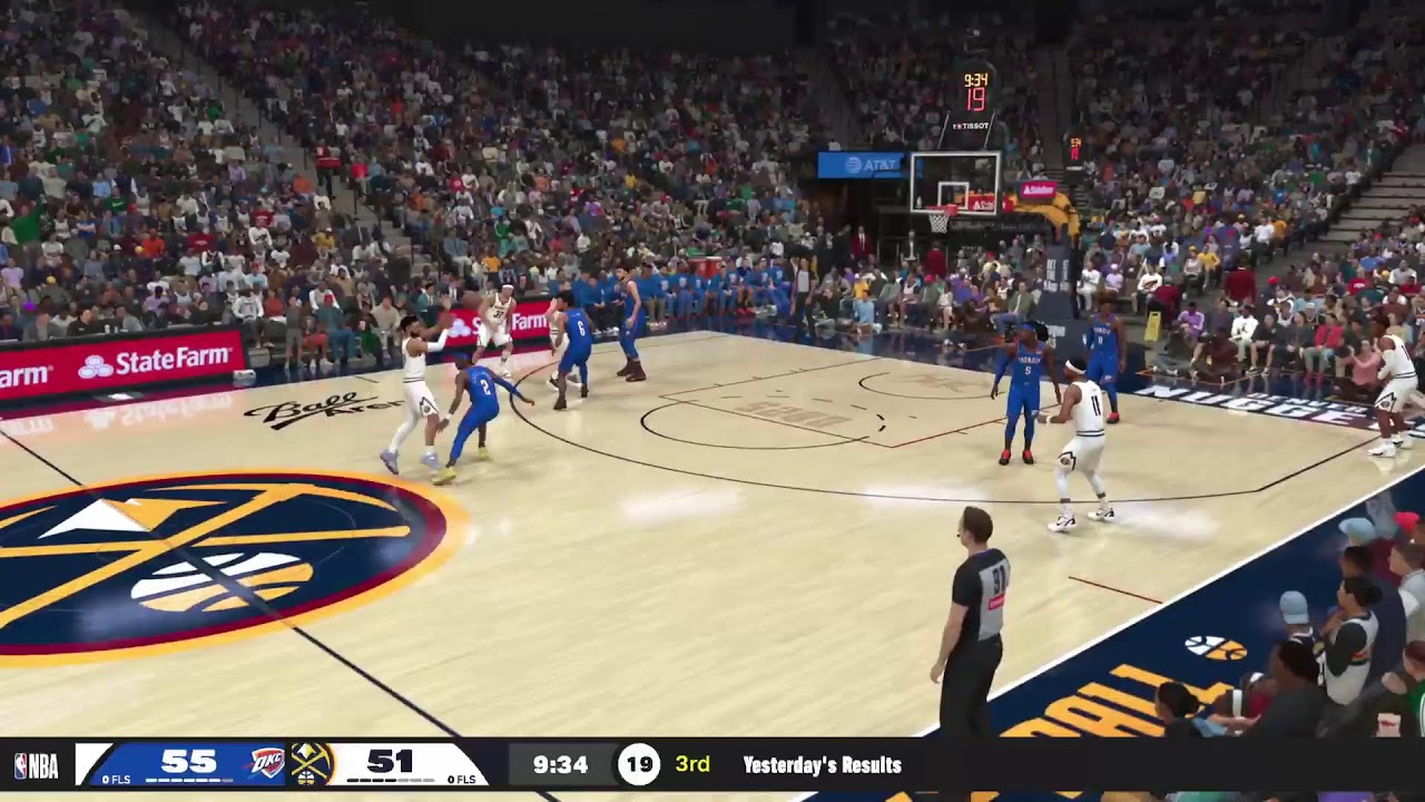 Digital sports universe: NBA 2k26 season OkC Thunder  at Denver Nuggets2/1