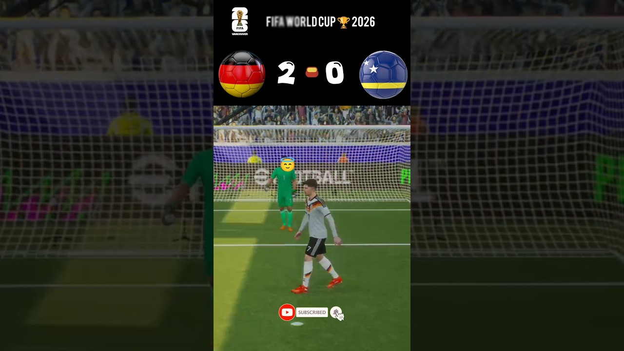GERMANY🇩🇪 VS CURA&Ccedil;AO🇨🇼 - FIFA WORLD CUP 2026 🤔😩