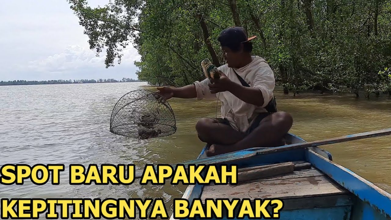 PASANG PRANGKAP KEPITING DI SPOT BARU