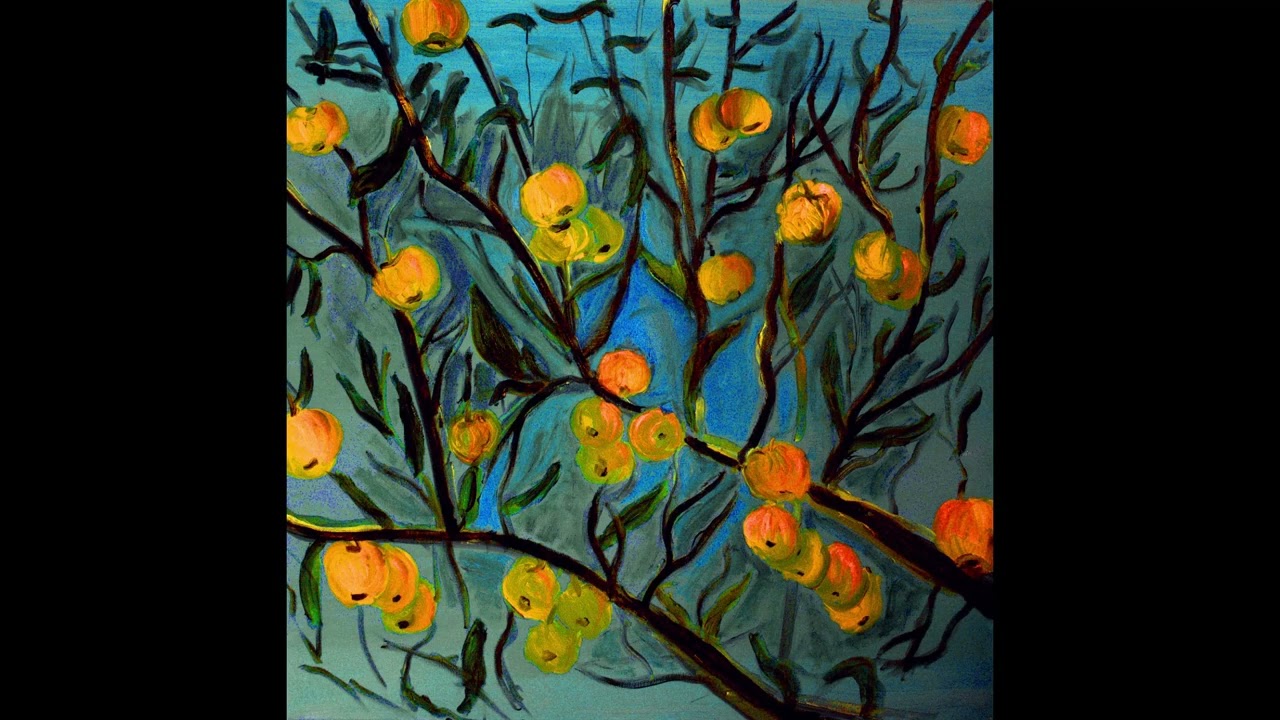 Pommier sous un ciel bleu  (Guqin, guitare, basse, synthétiseur, cordes, chœur et percussions)