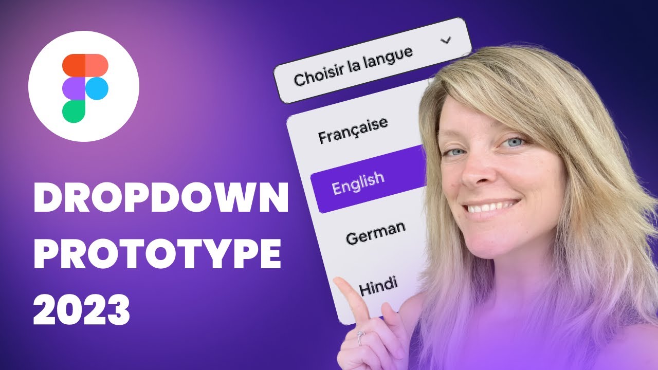 Figma prototype 2023 - Dropdown avec les variables - Select - Tutoriel fr