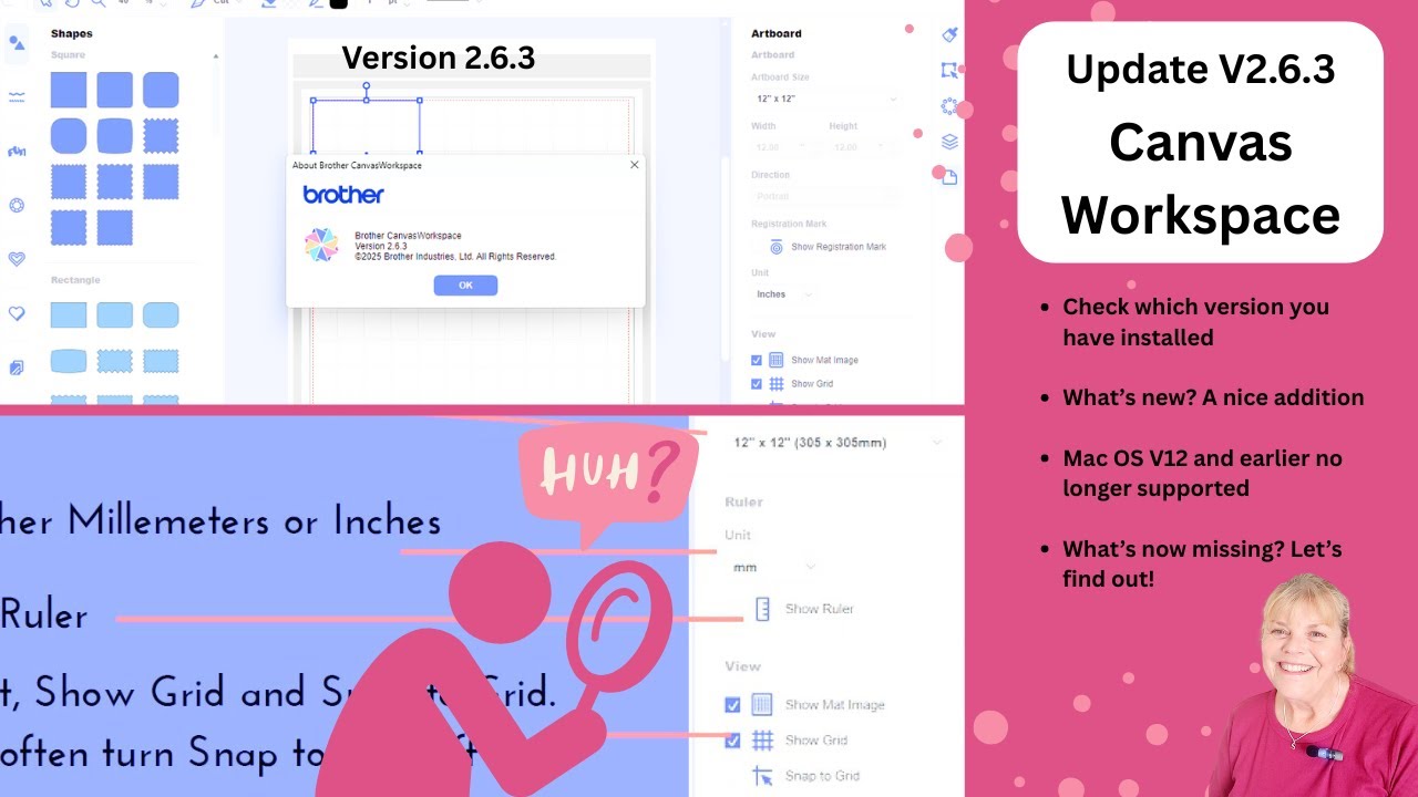 Update version 2.6.3 for Canvas Workspace - ScanNCut tutorial #ScanNCut #CanvasWorkspace