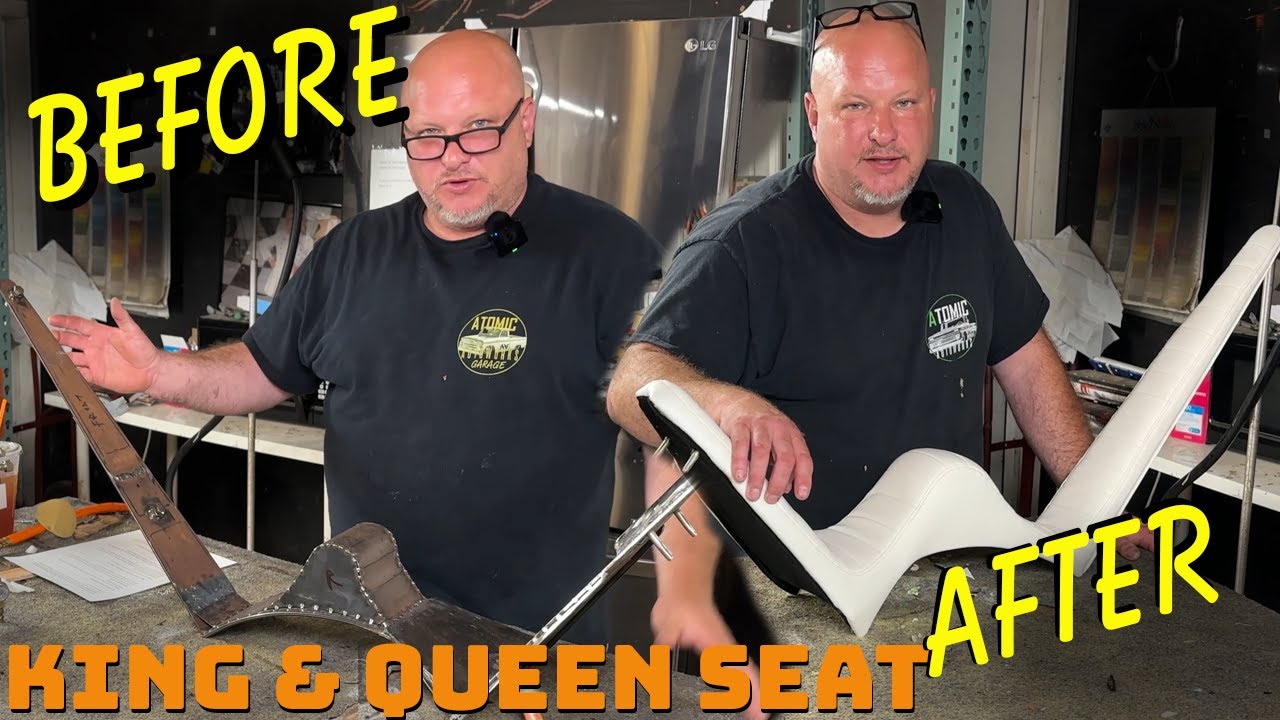 Custom King & Queen Chopper Seat Build | Step-by-Step Foam & Upholstery Process