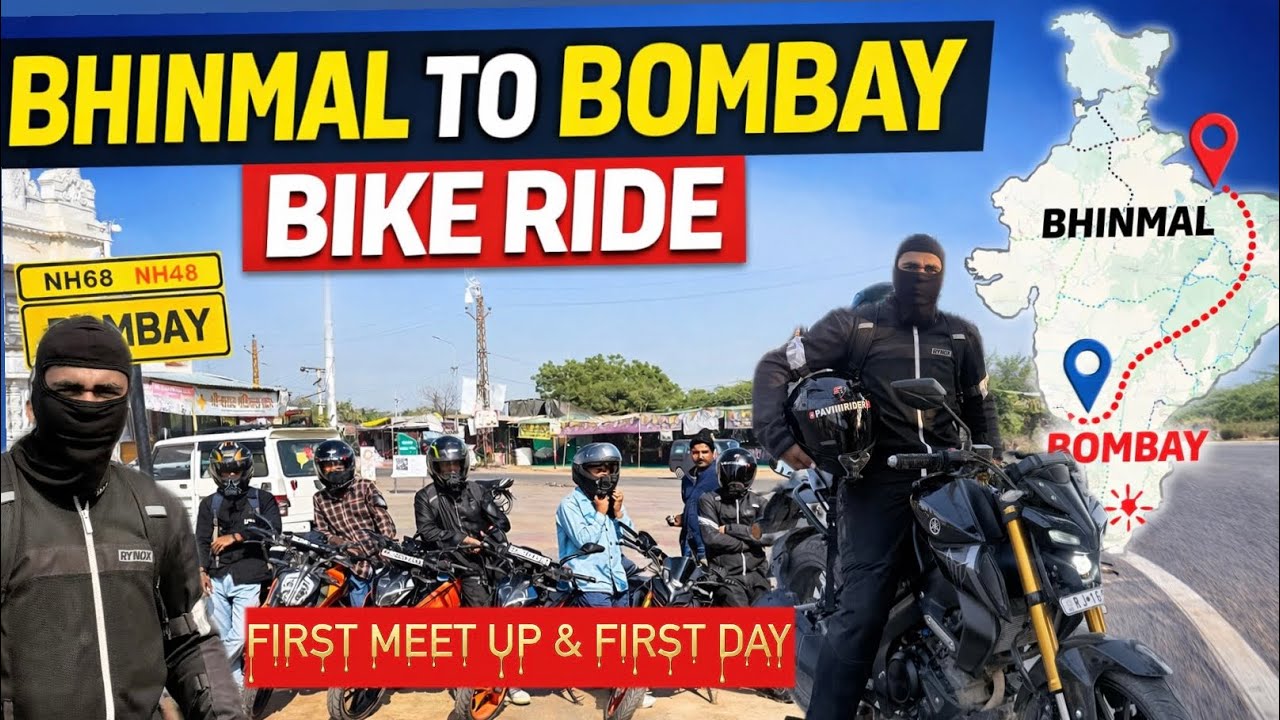 Sapno Ki Shuruaat 🏍️ Bhinmal to Bombay Bike Ride | Day 1