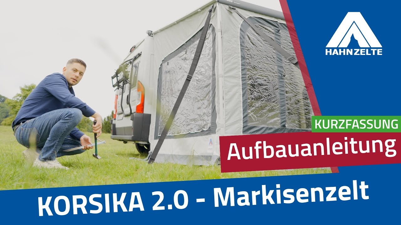 Aufbauanleitung Hahn Zelte - Markisenzelt Korsika 2.0