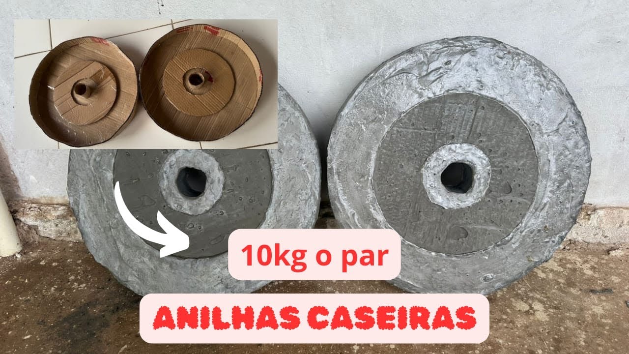 COMO FAZER ANILHAS CASEIRAS DE CIMENTO | 10Kg cada