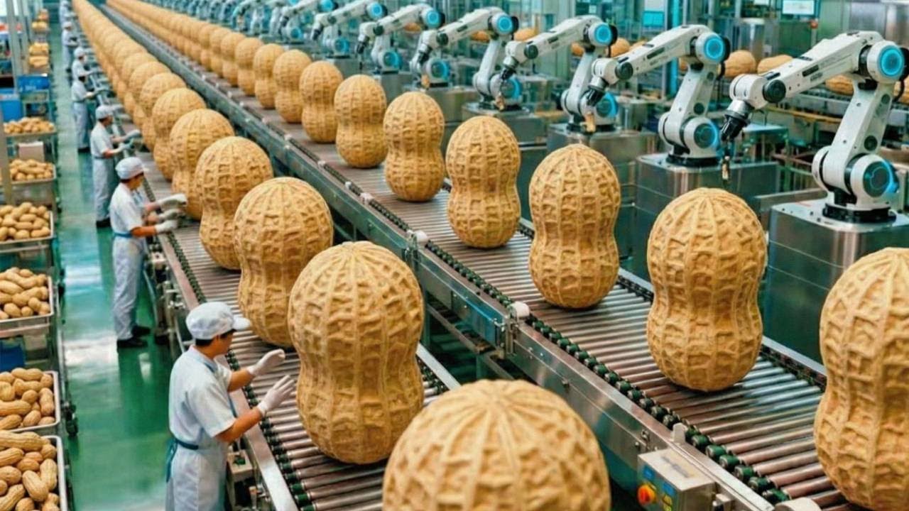 Inside a Massive Peanut Butter Factory | How It's Made 🏭✨#HowItsMade #Factory #OddlySatisfying