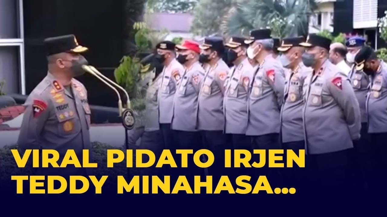 Pidato Lama Irjen Teddy Minahasa Sebelum Ditangkap: Kalau Ingin Kaya Jangan jadi Polisi