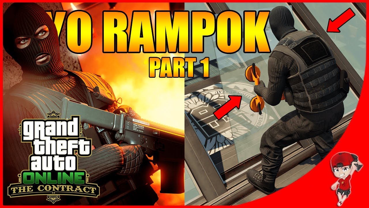 SERU ! RAMPOK GEDUNG FIB SENDIRIAN !! - GTA 5 ONLINE VIP CONTRACT PART 1
