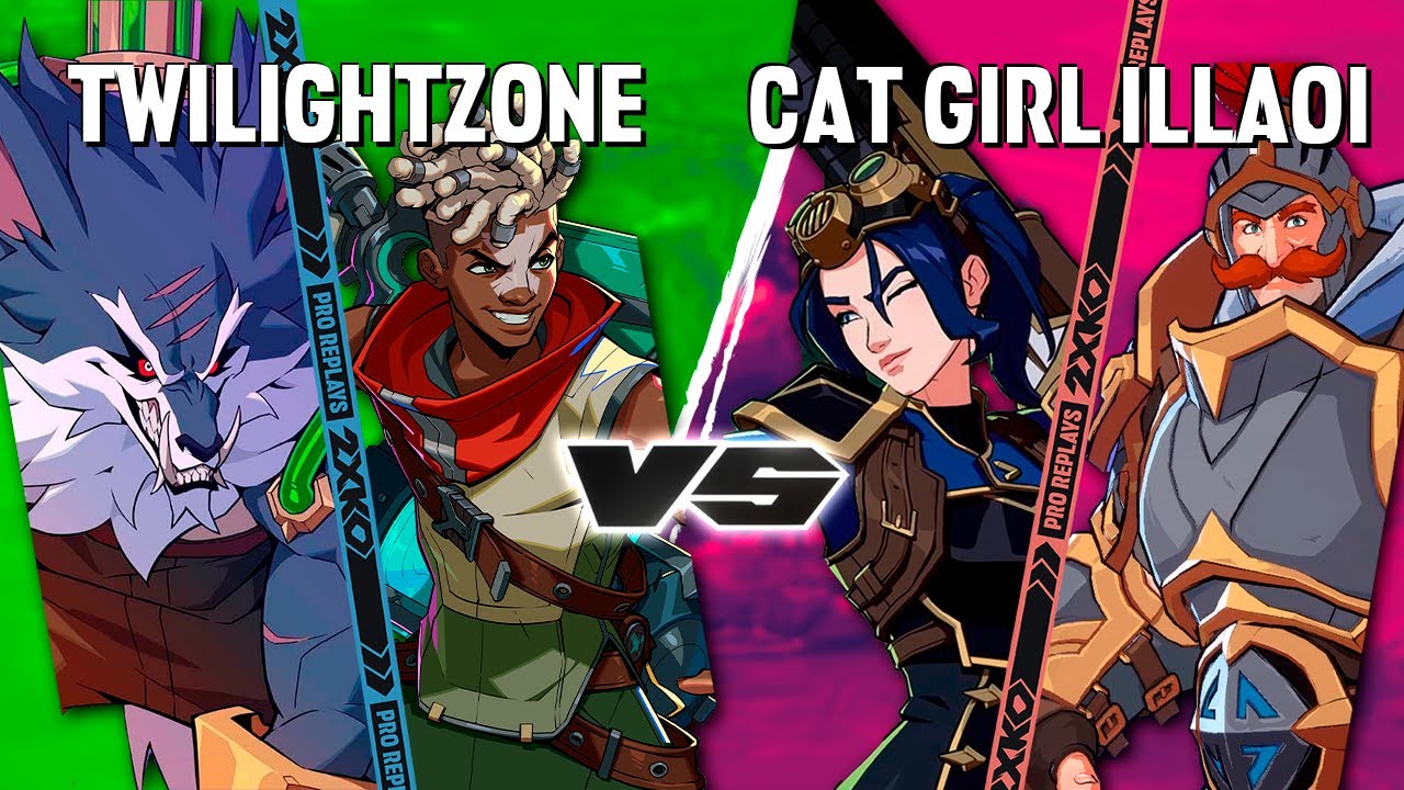 2XKO ▰ TWILIGHTZONE (Ekko-Warwick) vs CAT GIRL ILLAOI (Caitlyn-Braum) ▰ 2XKO Pro level replays
