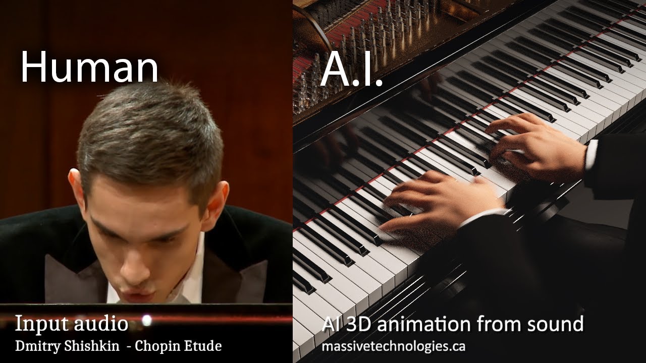 A.I. Creates 3D Piano Animation from Sound [Concert Creator AI]