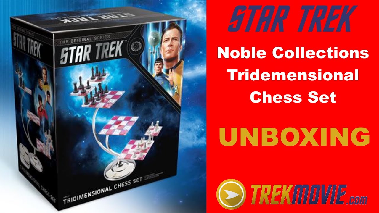 Распаковка трёхмерных шахмат из коллекции Noble Collections Star Trek