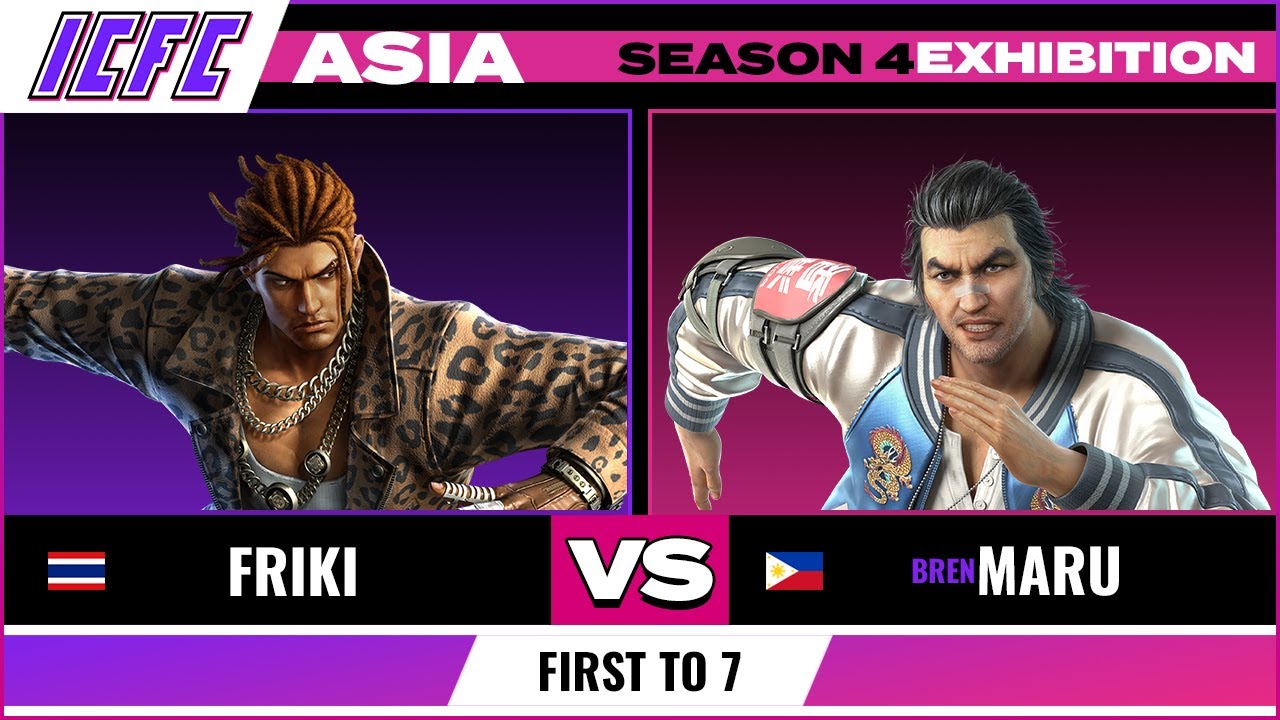 Friki (Eddy) vs Maru (Lei) - ICFC TEKKEN ASIA: Season 4 Exhibitions