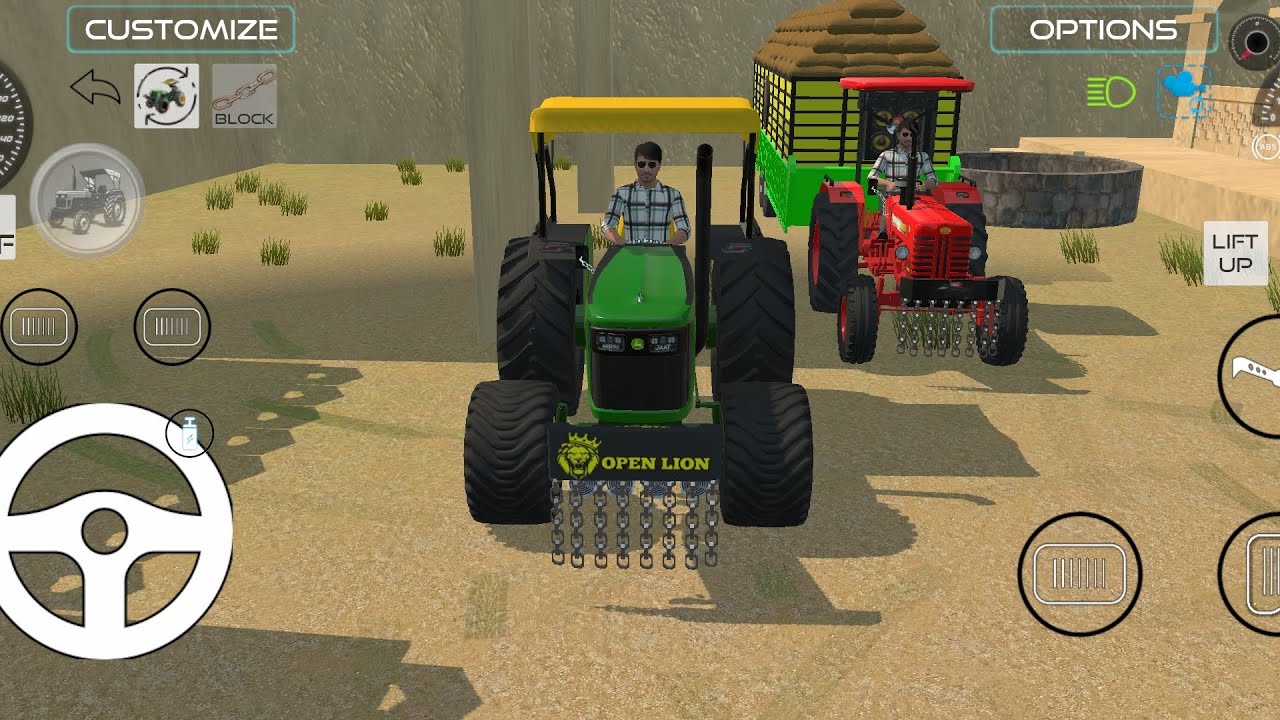 Indian vehicle simulator 3d game swaraj 855 tractor modified game video 