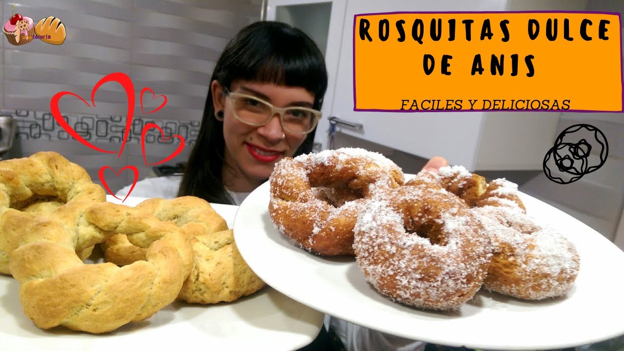 Rosquitas dulce de anís CASERAS (receta) Dos maneras de hacerlas [fritas y horneadas] / Pansteleria