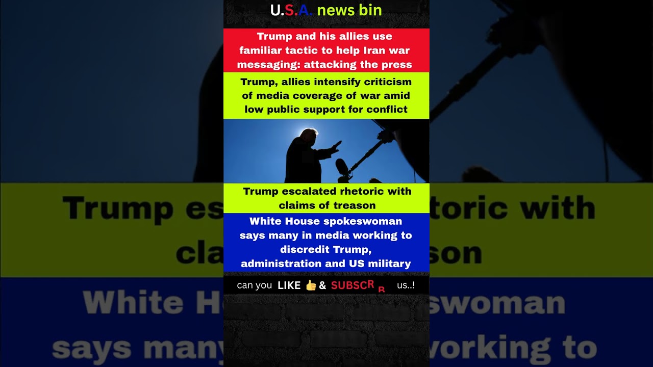 Treason? Trump Attacks Press Over Iran War Coverage! #shorts #USA #NEWS
