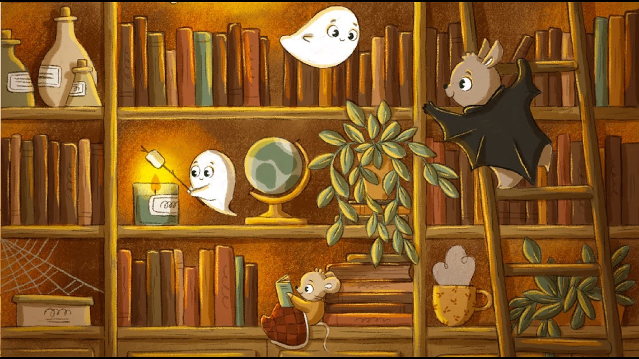 Cozy Bat Library  🦇 Behind the Illustration