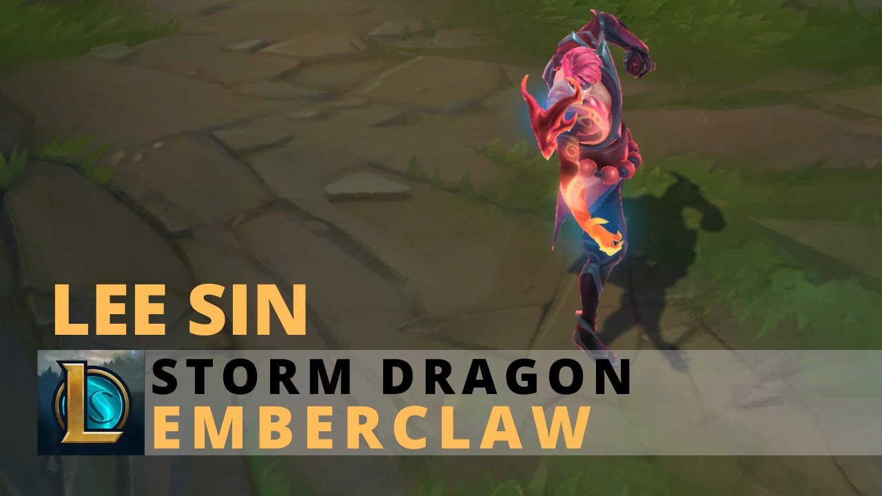Storm Dragon Lee sin Emberclaw Chroma - League of Legends