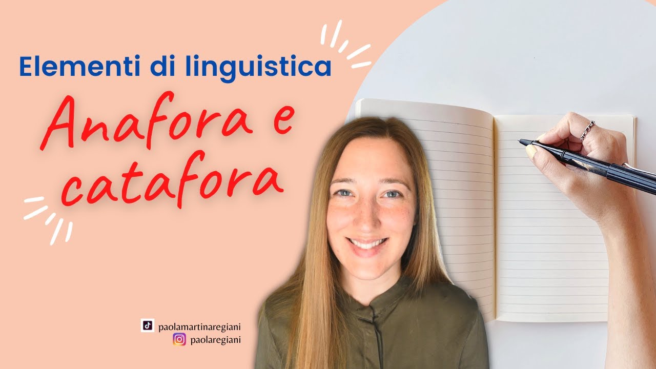 Elementi di linguistica. Anafora e catafora