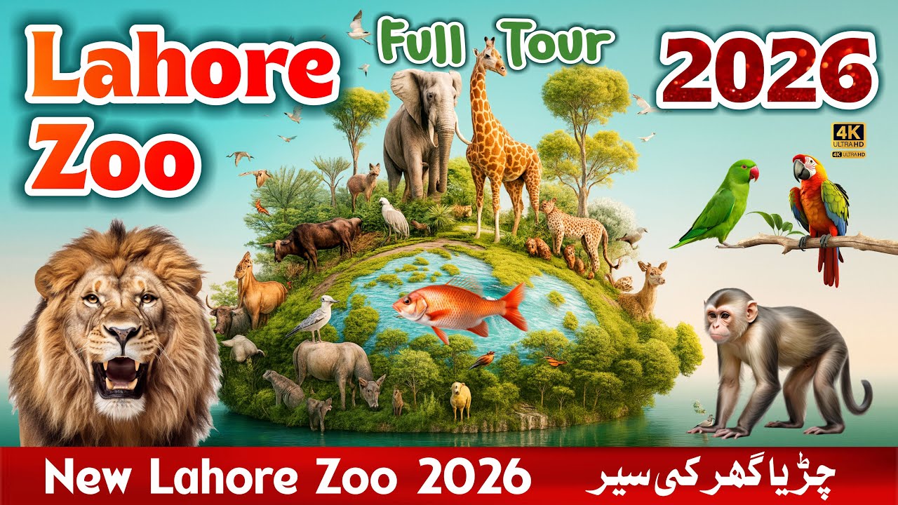Lahore Zoo 2026 | Lahore Zoo in 4K | Lahore Zoo Animals Videos #lahorezoo #zoo