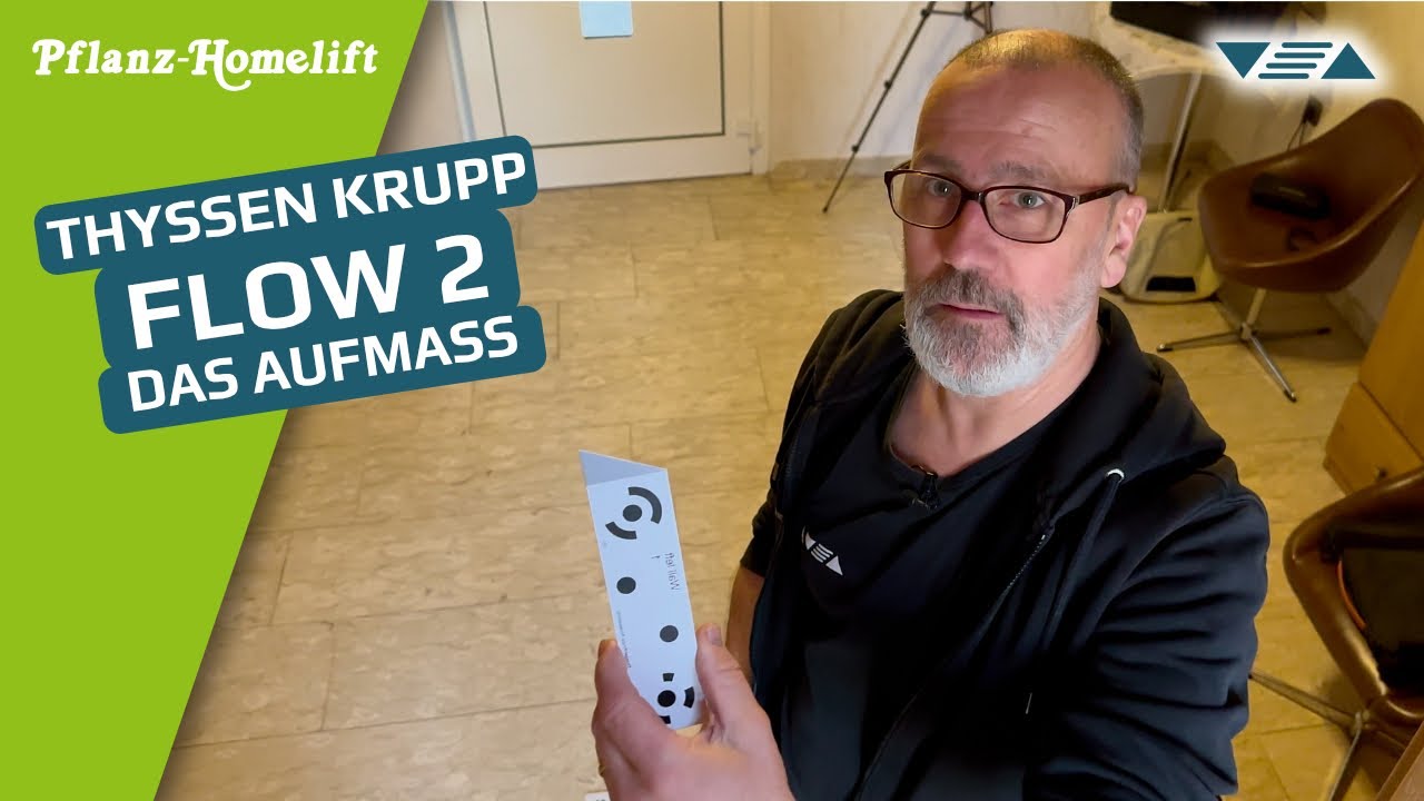 Treppenlift Aufmaß ▽△ THYSSENKRUPP Flow2 gebraucht | Wie ein Treppenlift entsteht