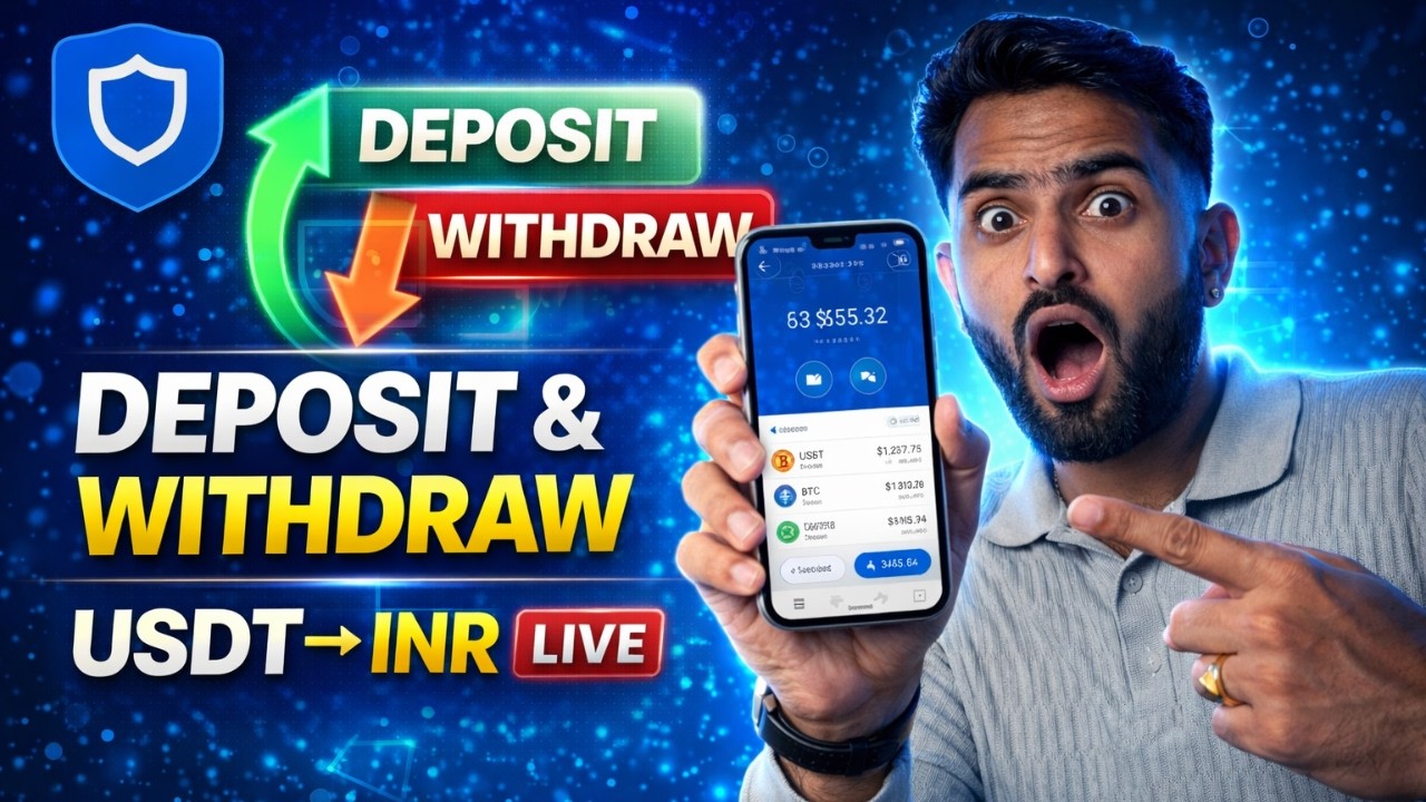 How To Use Trust Wallet For Beginners | Deposit withdrawals Live Process|USDT to INR Convert process