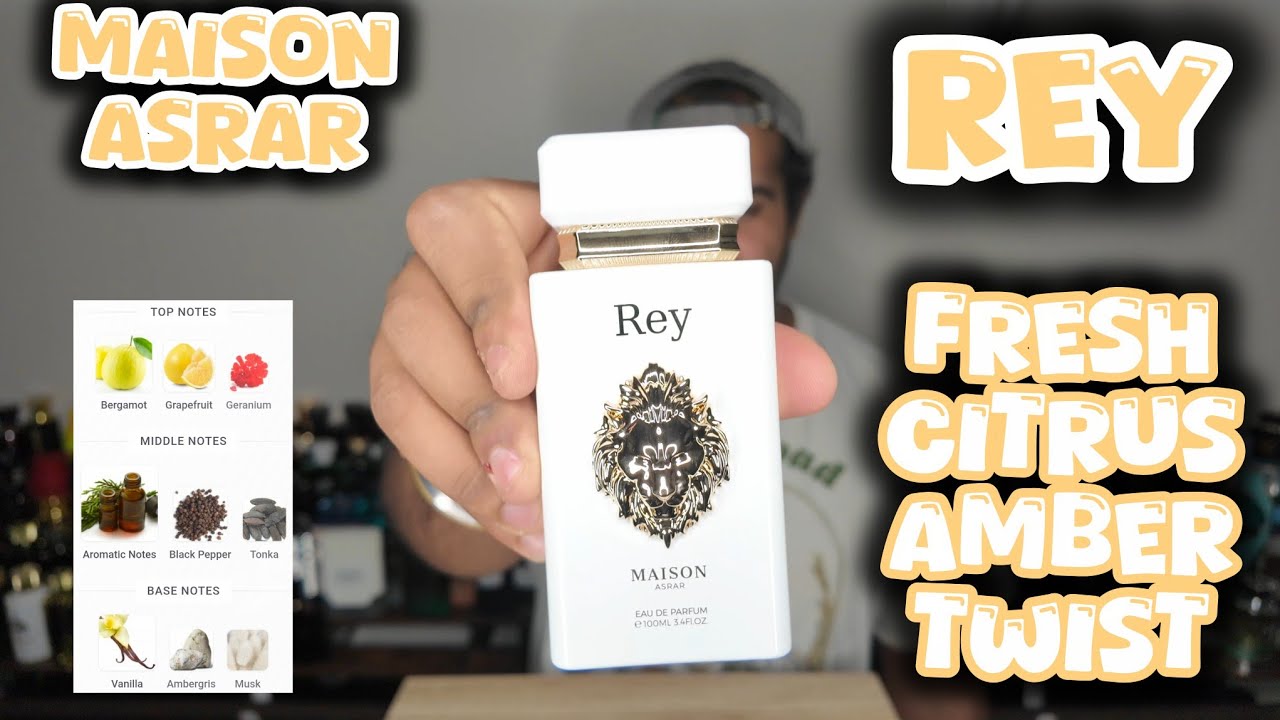 Maison Asrar Rey EDP – Aromatic Citrus Meets Warm Amber