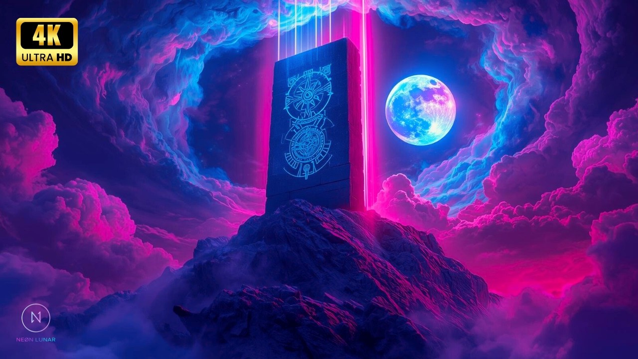 Weekend Calm / Night Relaxation / You Won’t Believe How Relaxing This Neon Moon Is / 4K