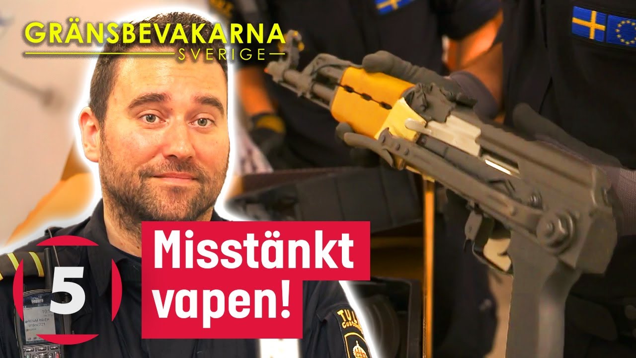 Tullen hittar en misstänkt automatkarbin i posten | Gränsbevakarna Sverige | Kanal 5