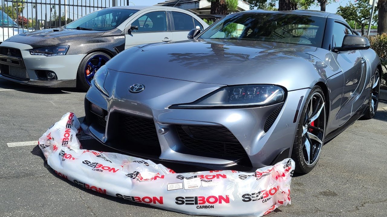 Installed a seibon carbon lip on my 2020 Supra