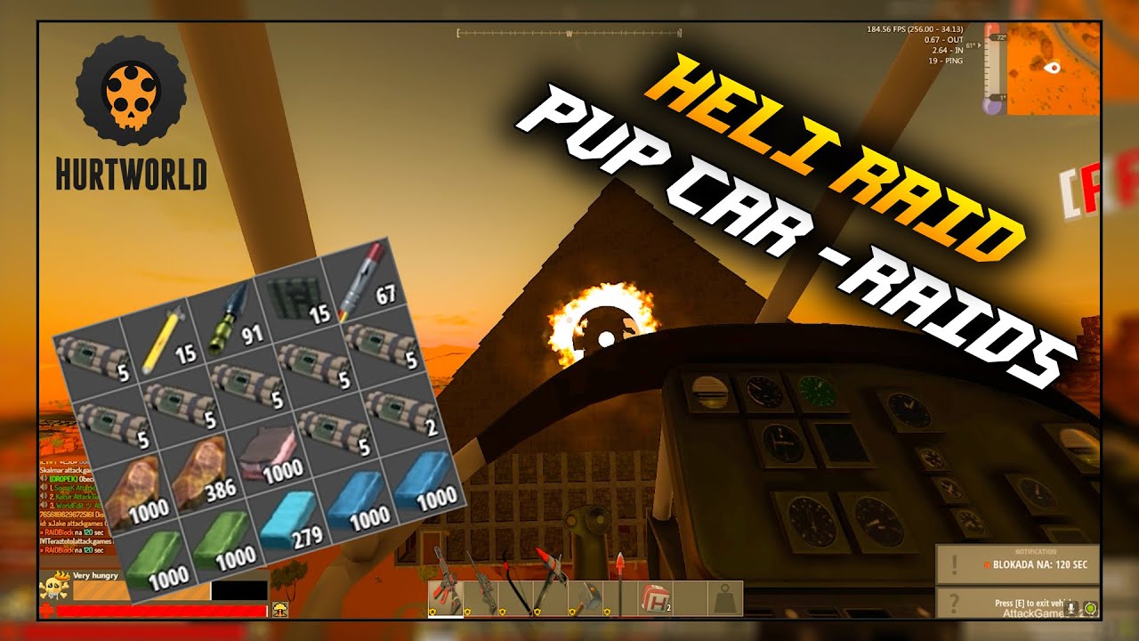 HURTWORLD || RAIDS, PVP CAR, PVP! #29