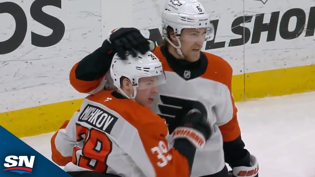 Flyers' Michkov Finishes Nice Breakaway Deke On Backhand For OT Winner
