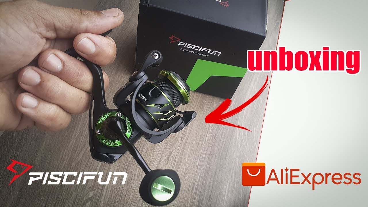 Molinete ultra light Viper X 500 da Piscifun - unboxing Aliexpress