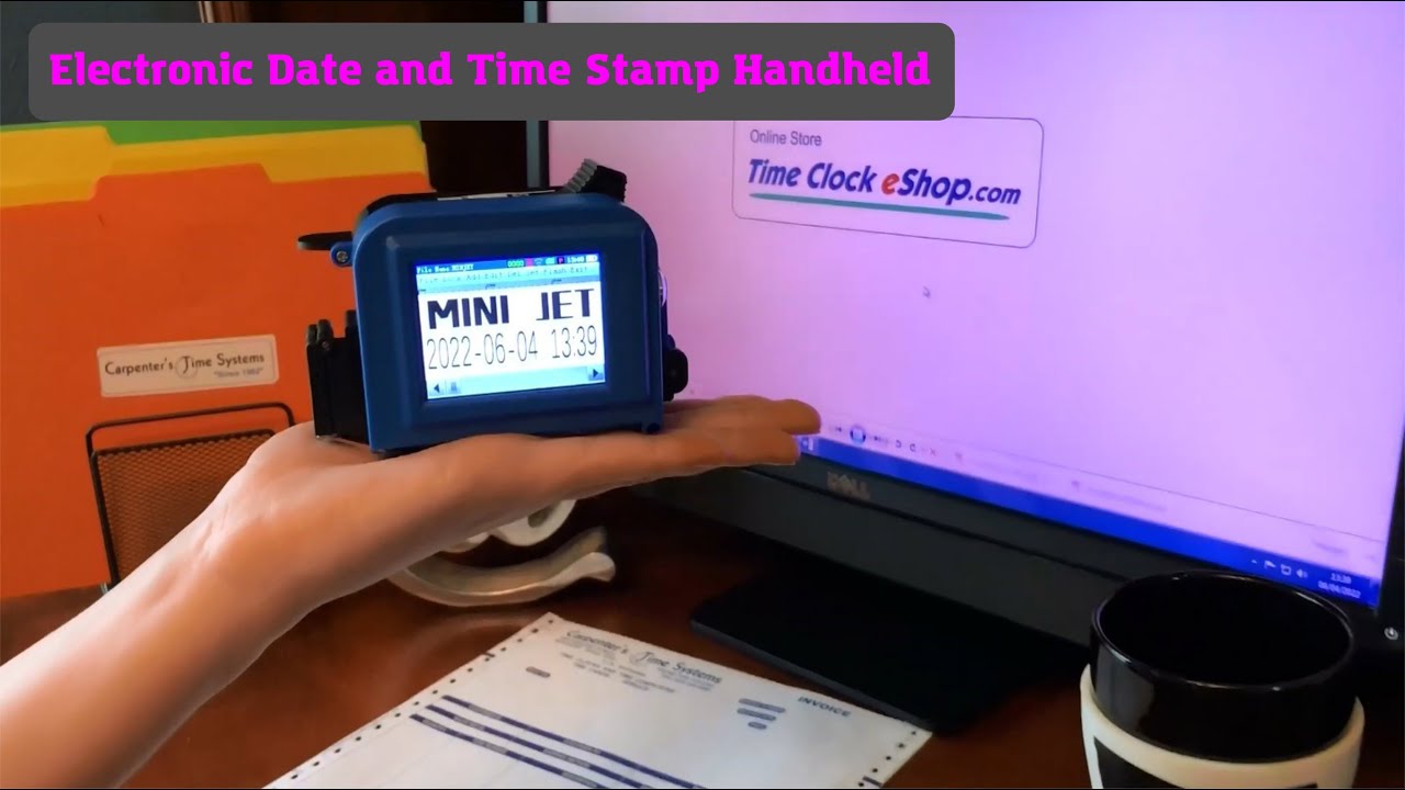 Electronic Date and Time Stamp Handheld