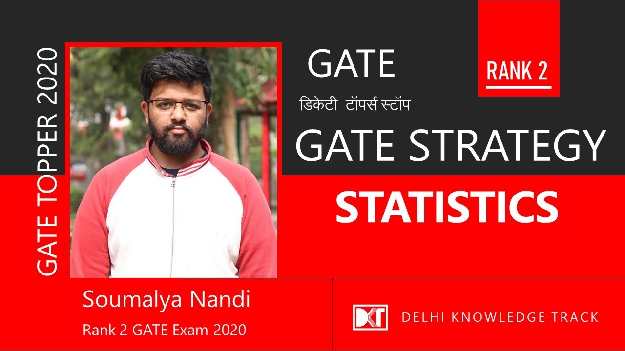 GATE Topper 2020 |  Rank 2 GATE (Statistics) Soumalya Nandi shares his strategy | DKT Toppers Stop