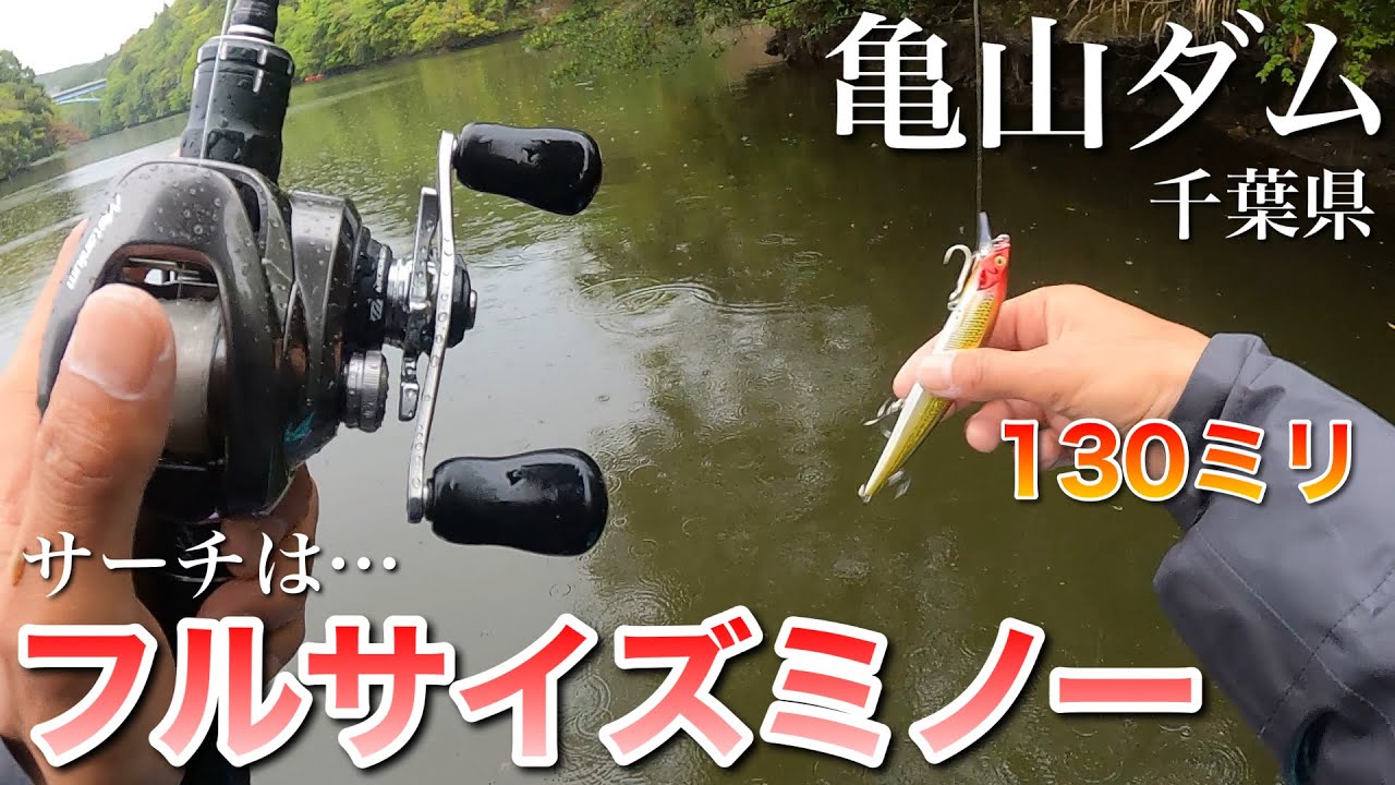 【初めての亀山ダム】戦略も何もなし？ 13cmのフルサイズミノーを使って回った結果…。【水の旅＃ ２０７】