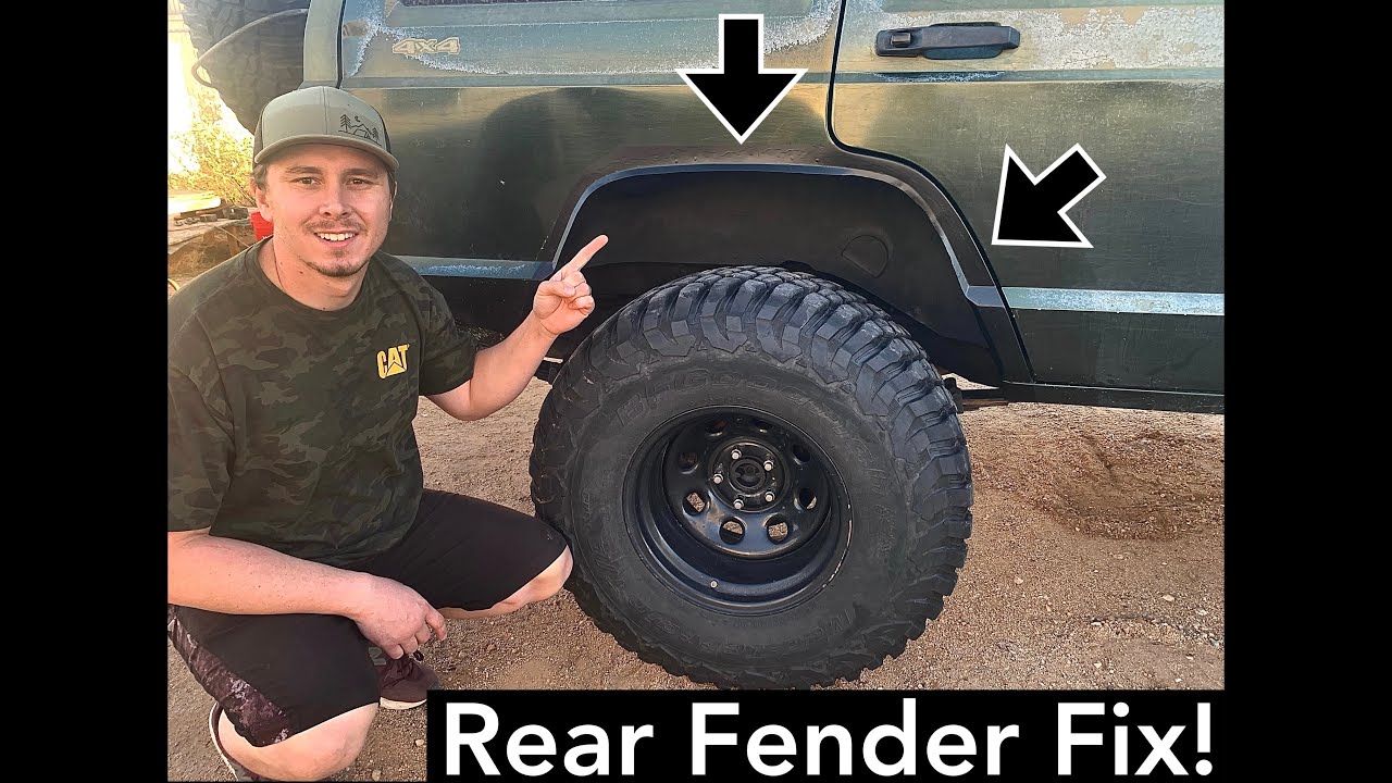How to FIX the rear fenders on a Jeep Cherokee XJ