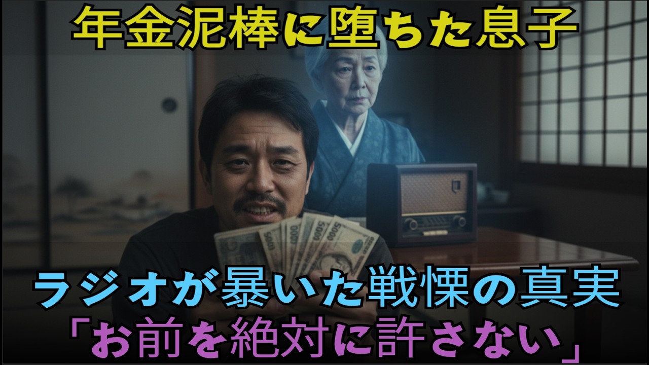 【スカッとする話】死んだ母の年金を1年間奪い続けたクズ息子。毎日「金を出せ」と怒鳴る息子が、押し入れの奥で「母の死亡診断書」を見つけた瞬間、顔面蒼白で絶望した衝撃の末路。実はホログラムだった！