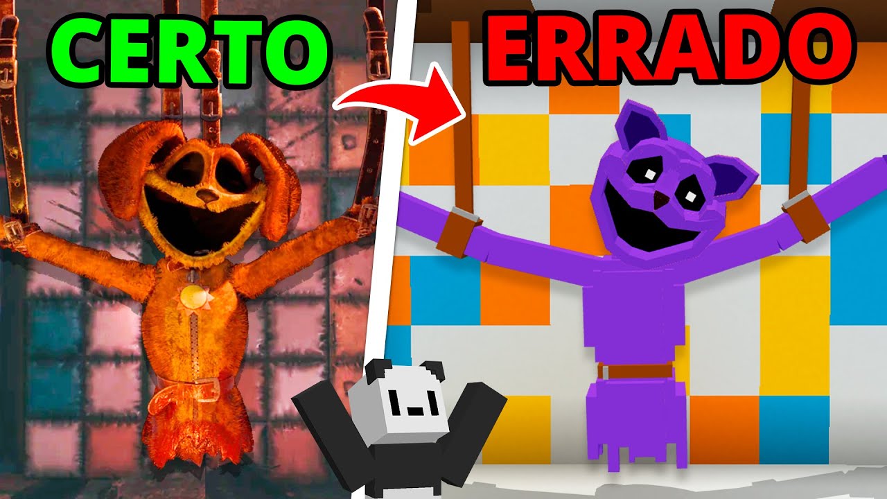 Recriei POPPY PLAYTIME 3 no MINECRAFT só que ERRADO