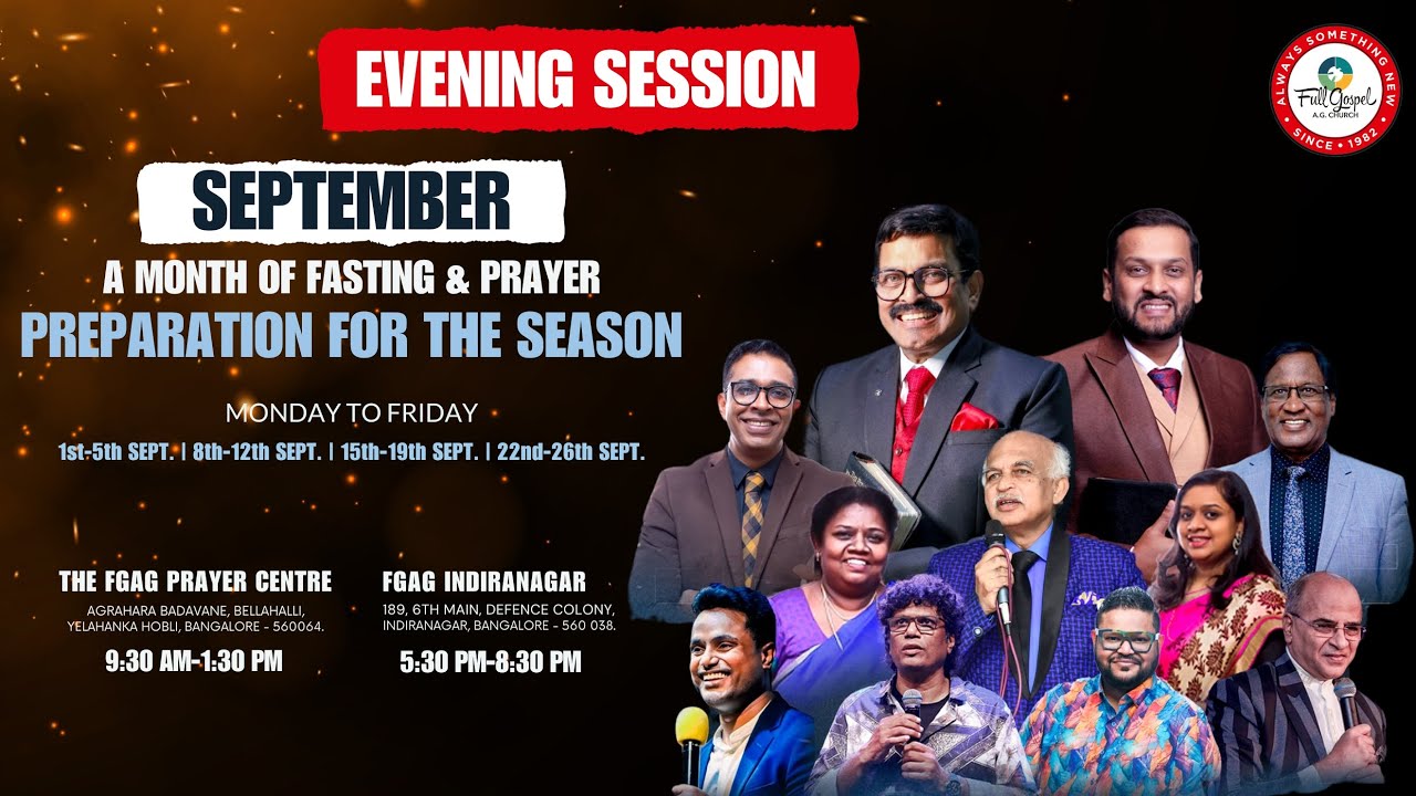 🔴🅻🅸🆅🅴 90minutes with Jesus | Pas. Arul Thomas | Rev. Paul Thangiah | Pas. Sammy Thangiah | FGAG