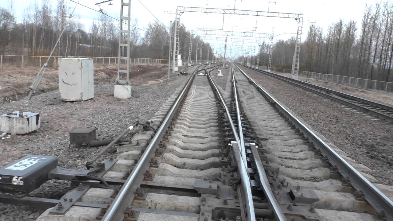 Петербург, станция Парголово, пологие стрелки. 1
