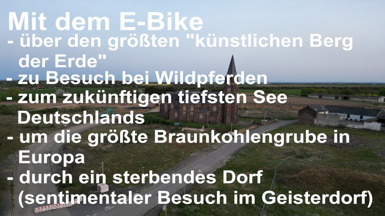 Riese und Müller  Wildpferde auf der  Monte Sophia, größte Braunkohlegrube und Geisterdorf