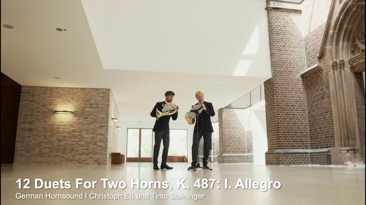 Mozart: 12 Duets For Two Horns, K487  I. Allegro