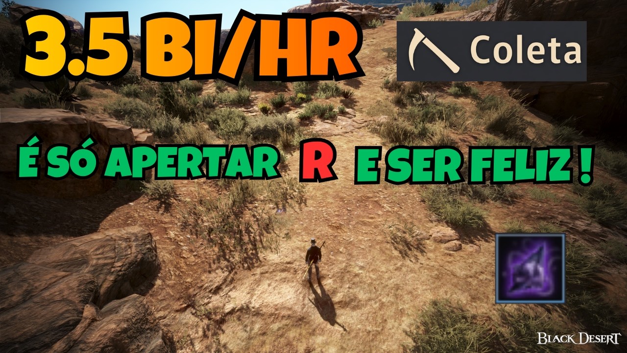 3.5 bi/hora na Coleta de Matinho - Black Desert Online